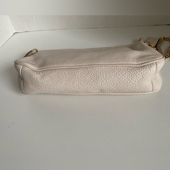 Coach Nolita with chain chalk color pebble leather purse - Picture 5 of 14